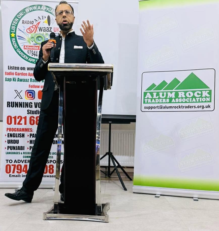 Mr Ali speaking at a community event